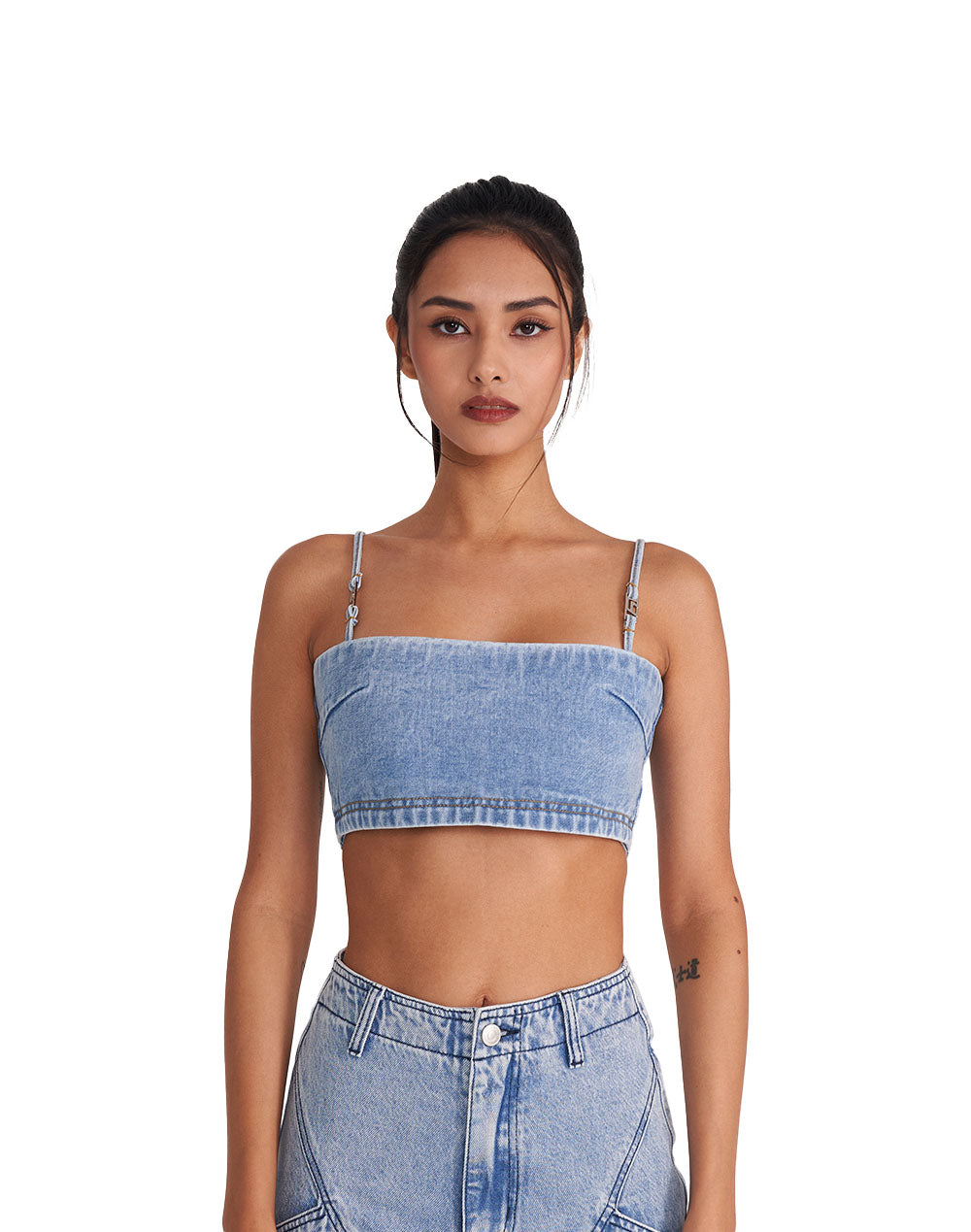 Surprise You Denim Top