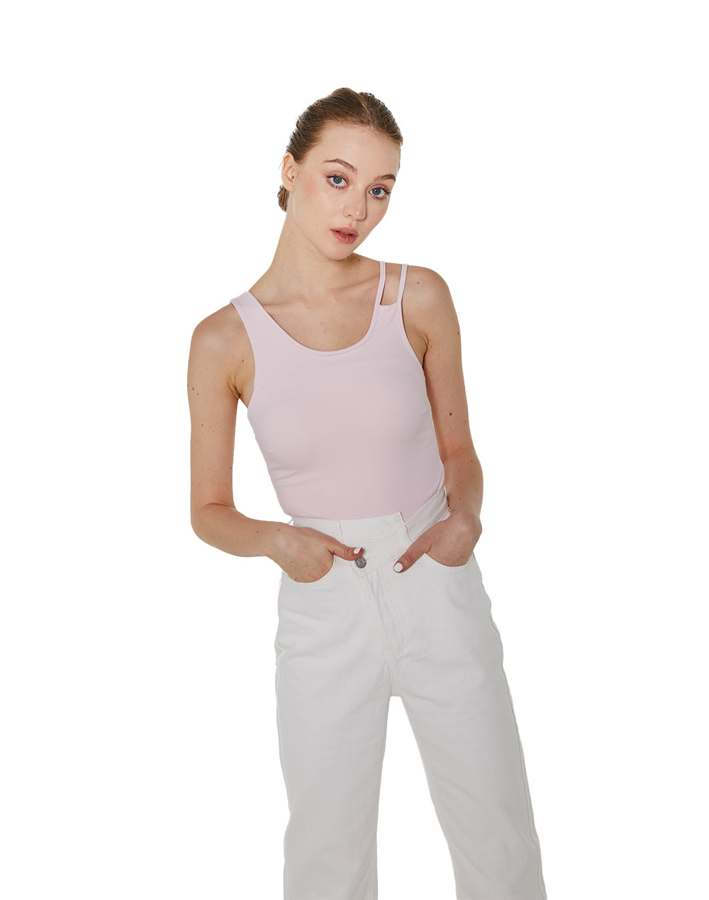 Transparent tag bra top