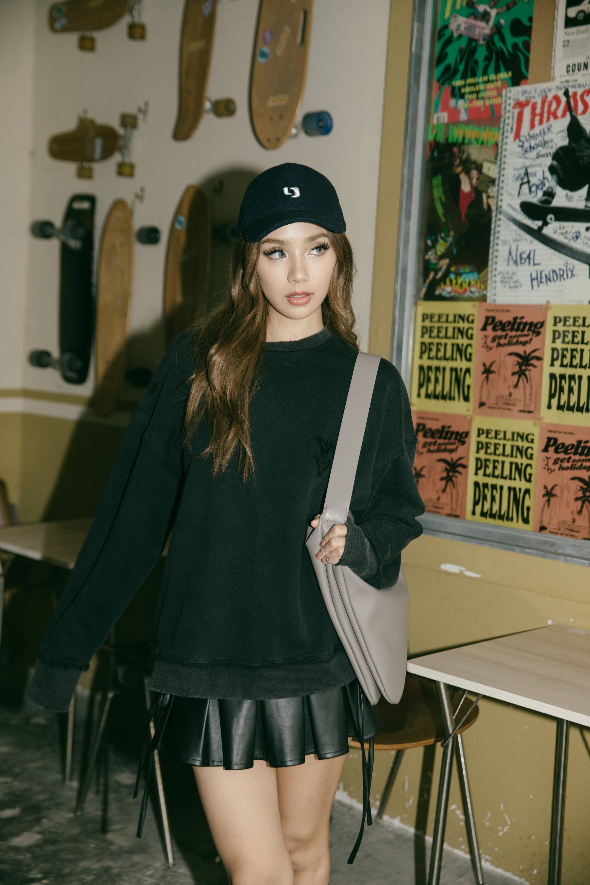 Washed College Sweatshirt