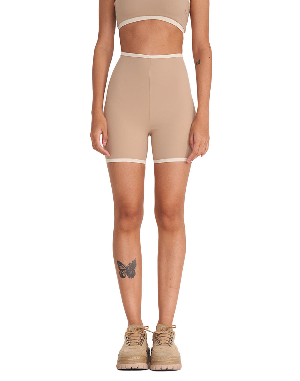 Color Block Biker Shorts