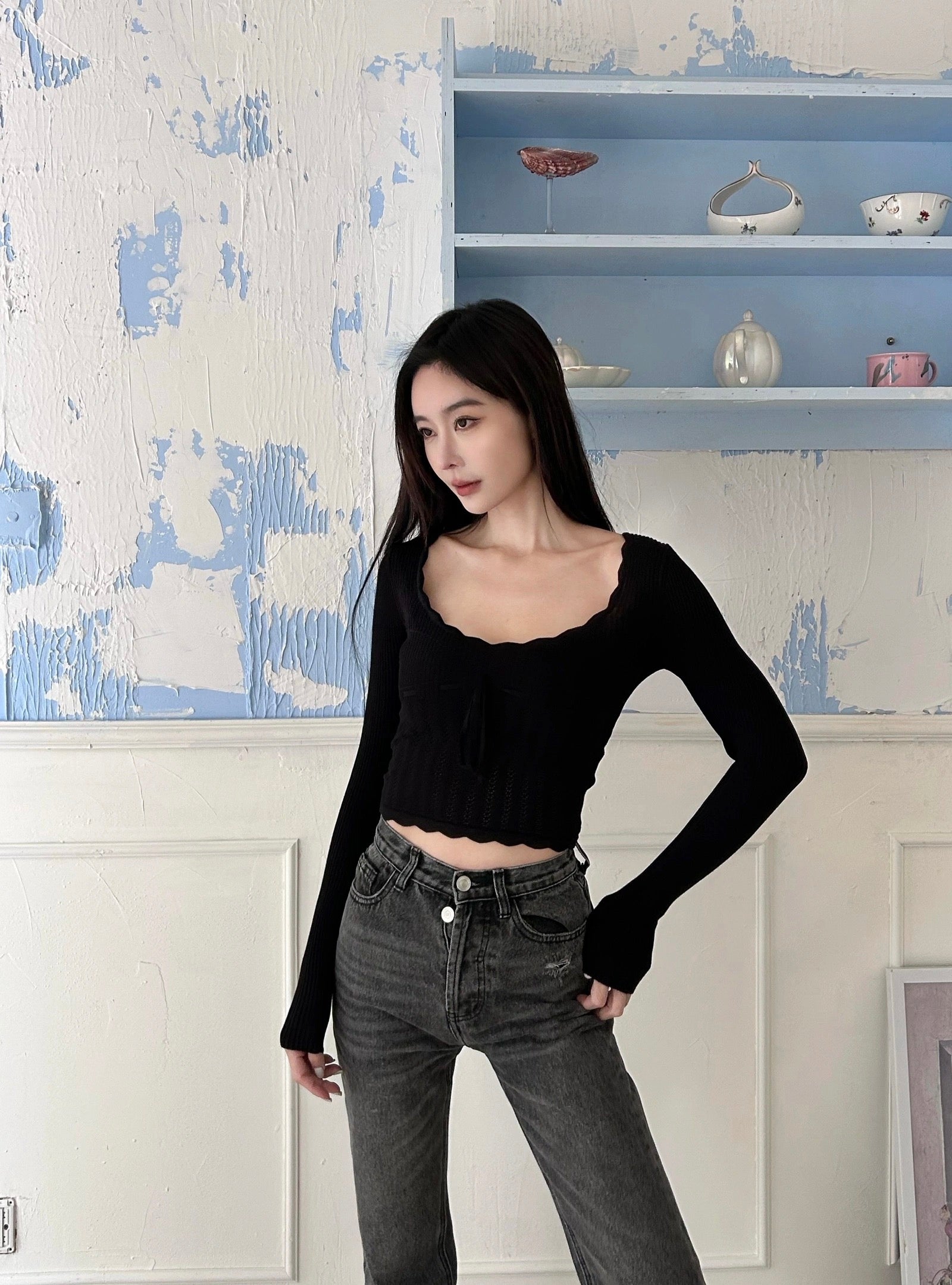 Blame The Moon Knit Top