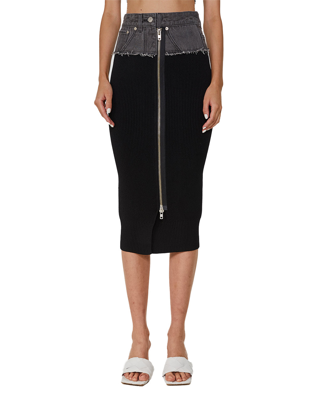 Zipper Knit Skirt