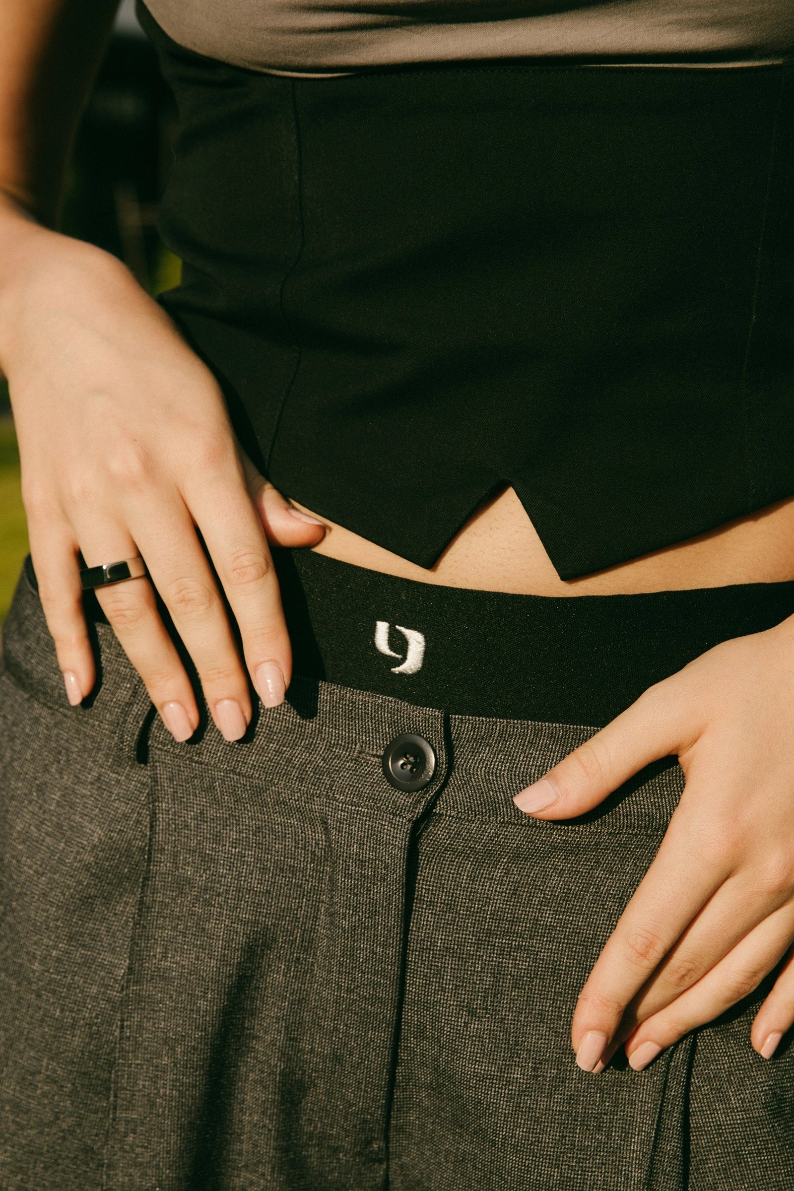 Y-logo Dress Pants