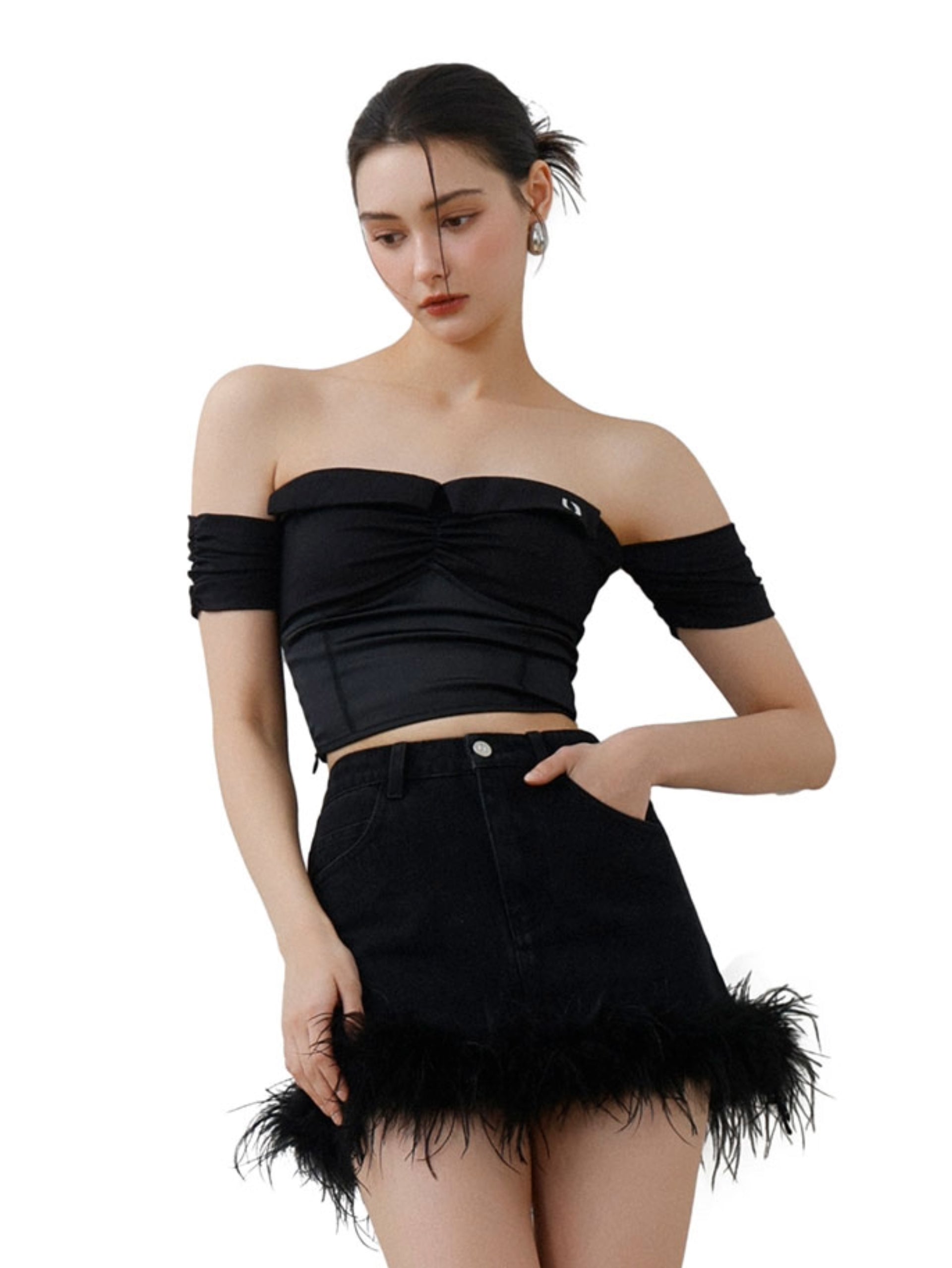 Feathered Nights Skirt