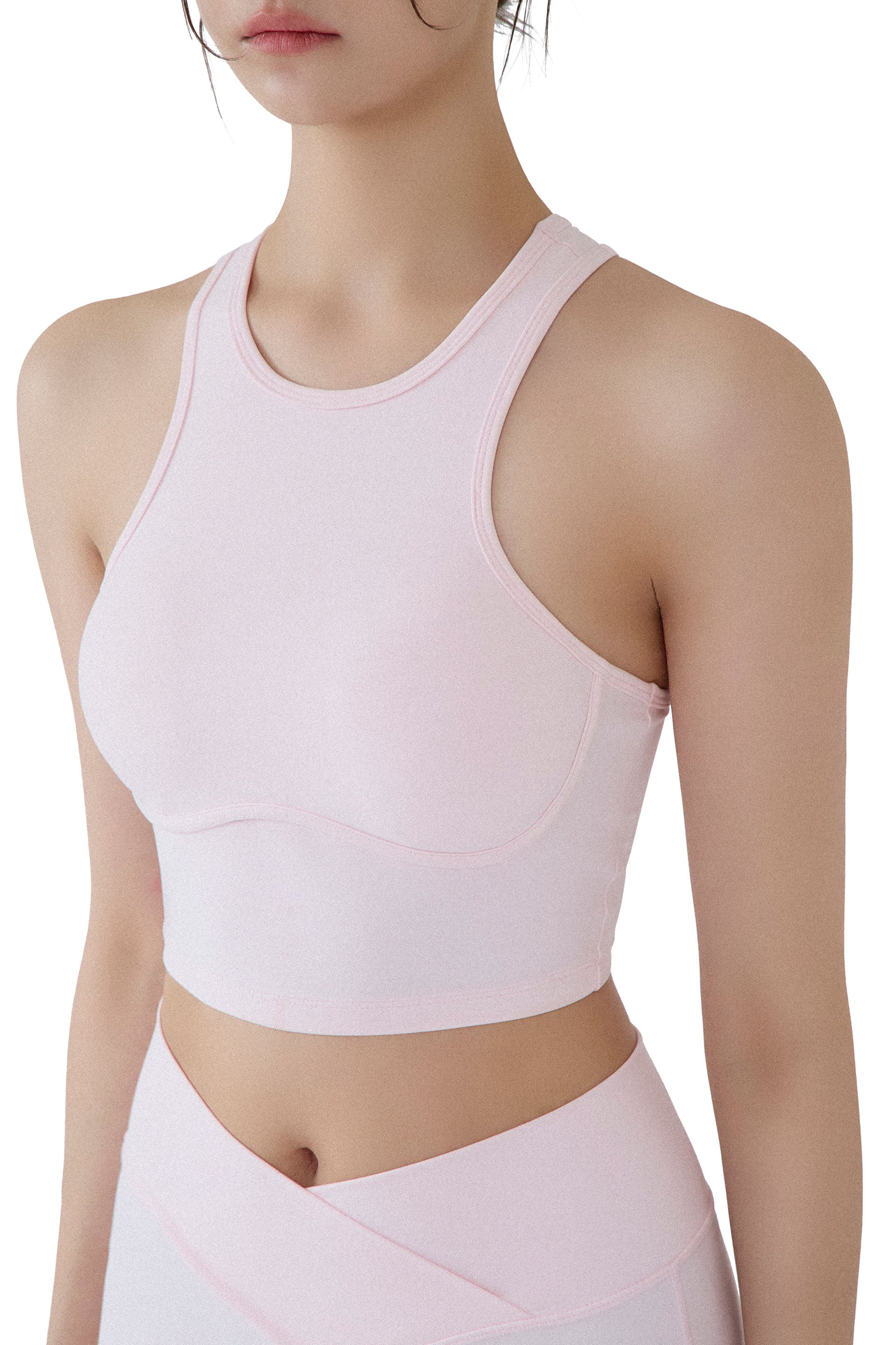 Good Feeling Tank Bra Top Pink