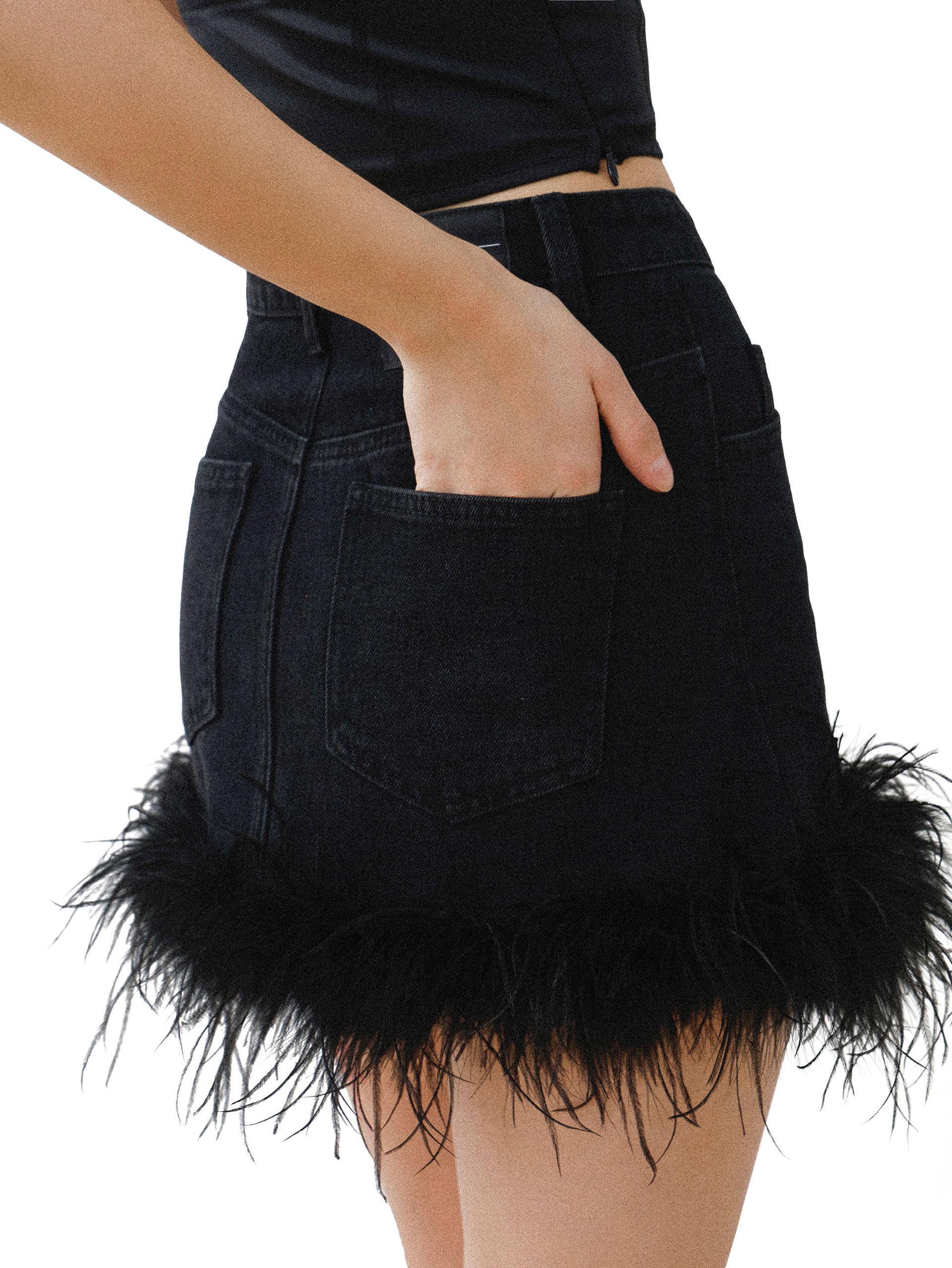 Feathered Nights Skirt