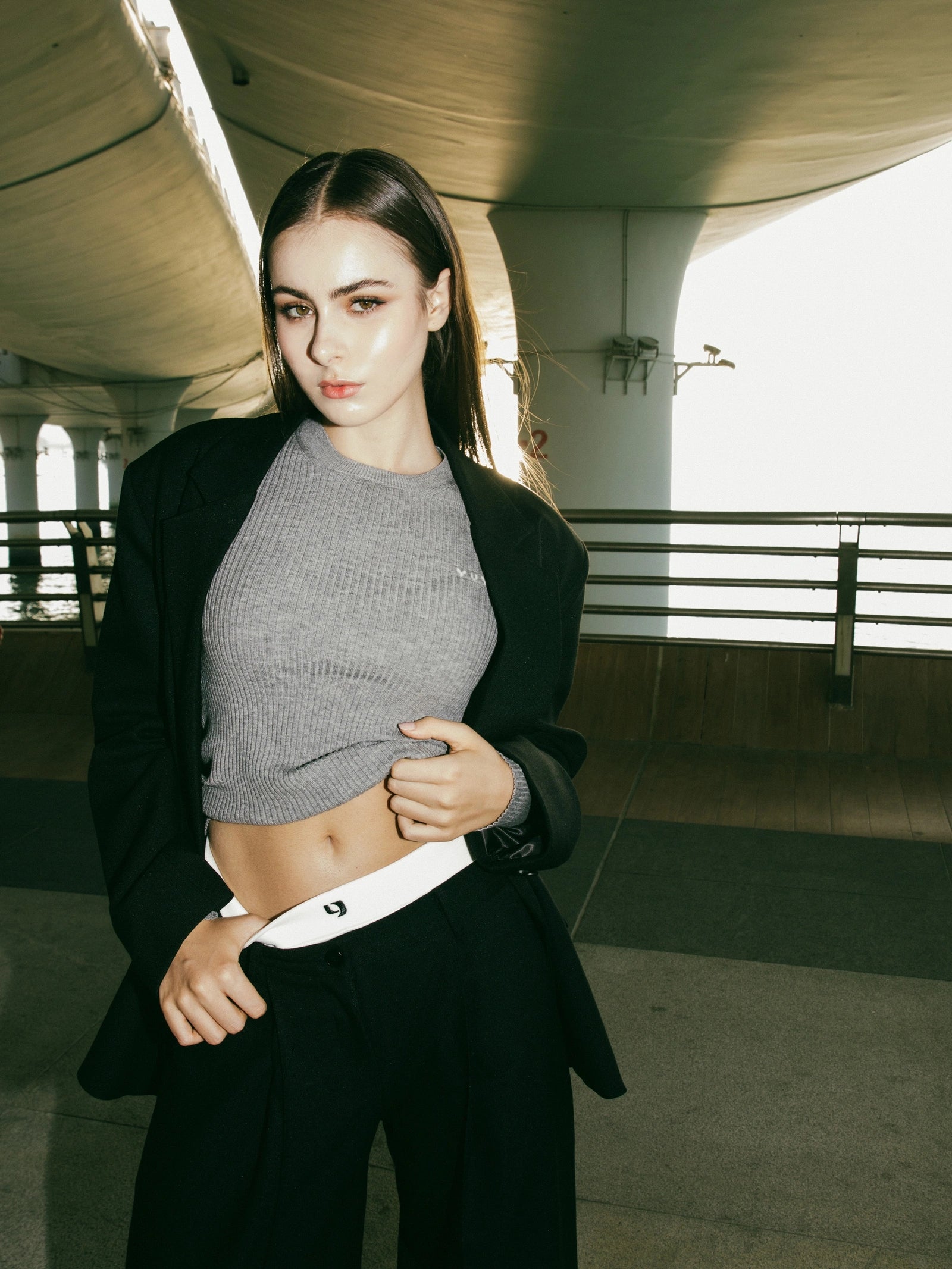 Metallic Y Logo Suit