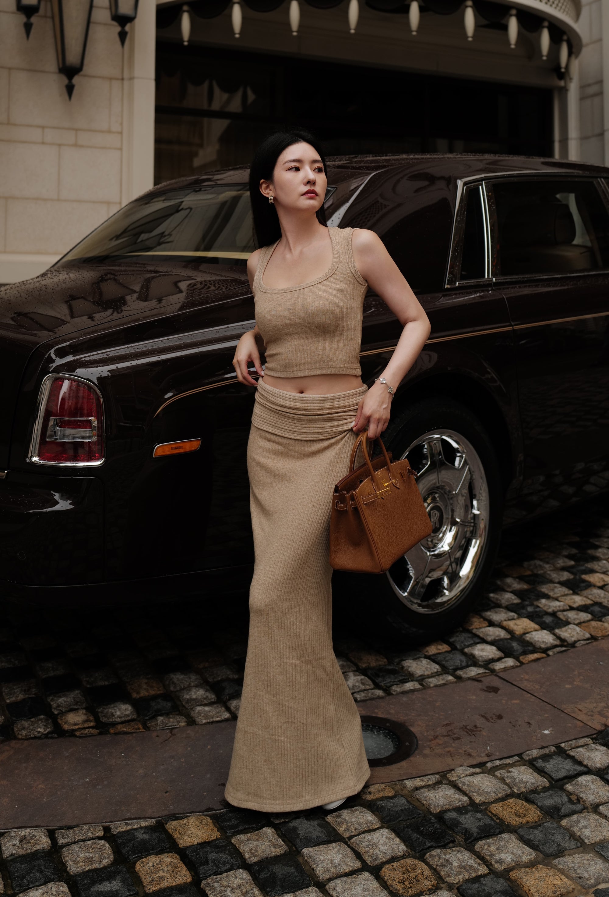 Where It Stays Knit Skirt