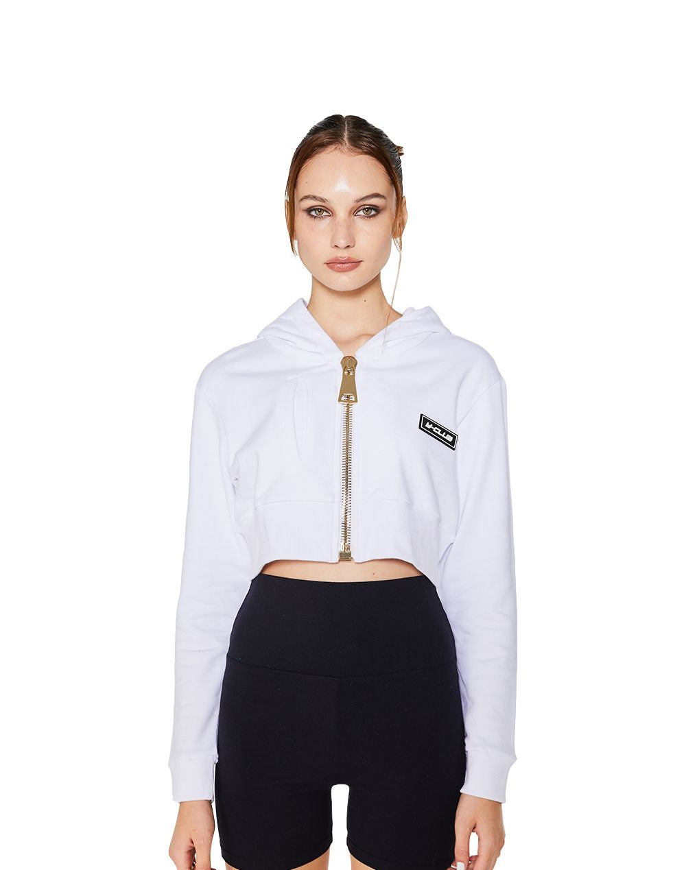 Gold Zip Hooded Jacket