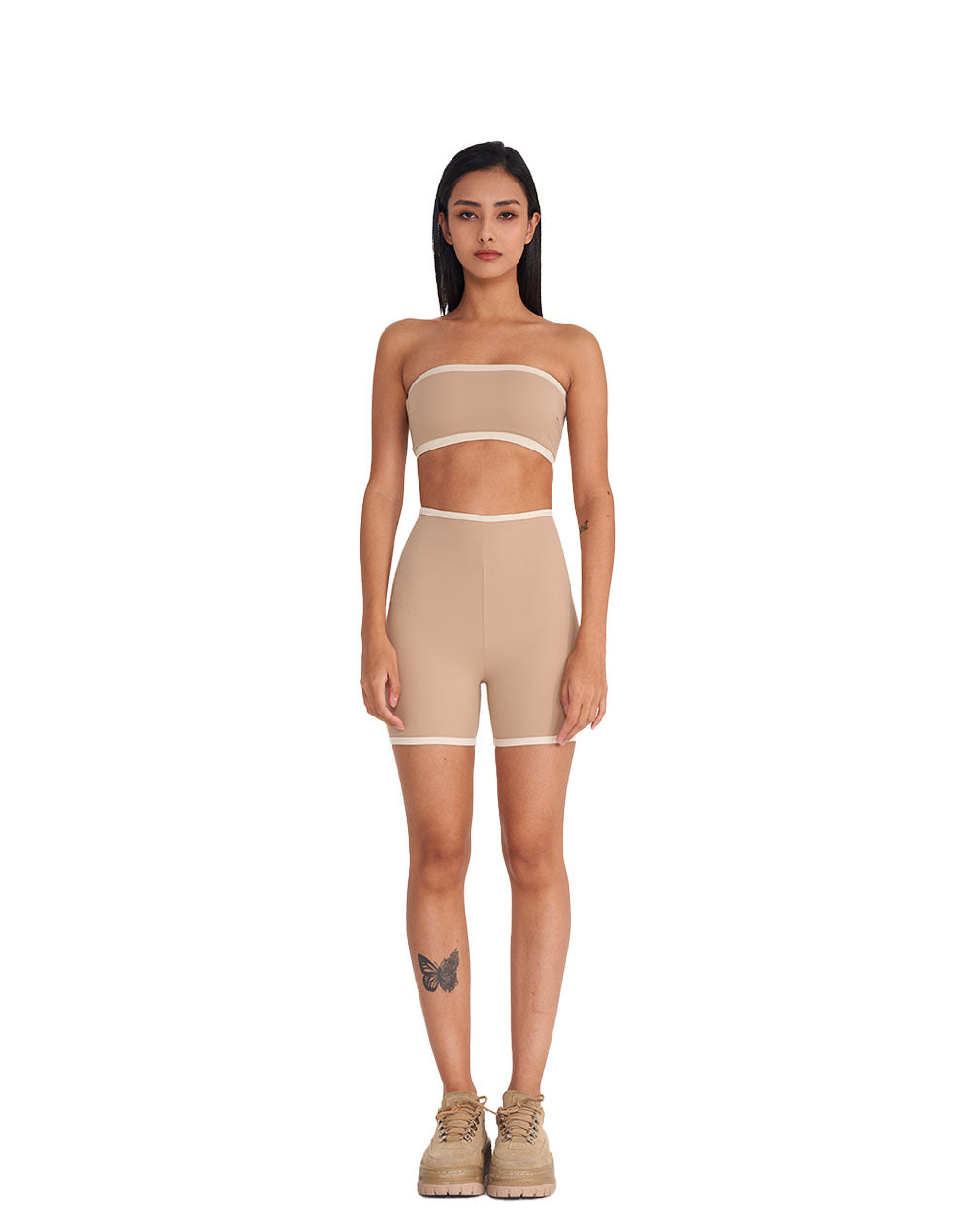 Color Block Biker Shorts