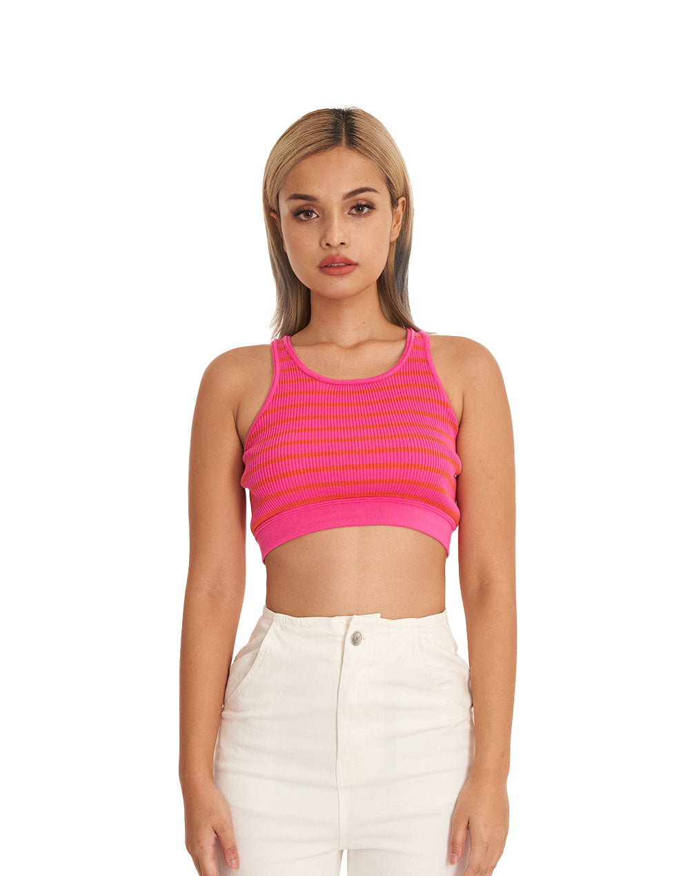 Streak Knit Top