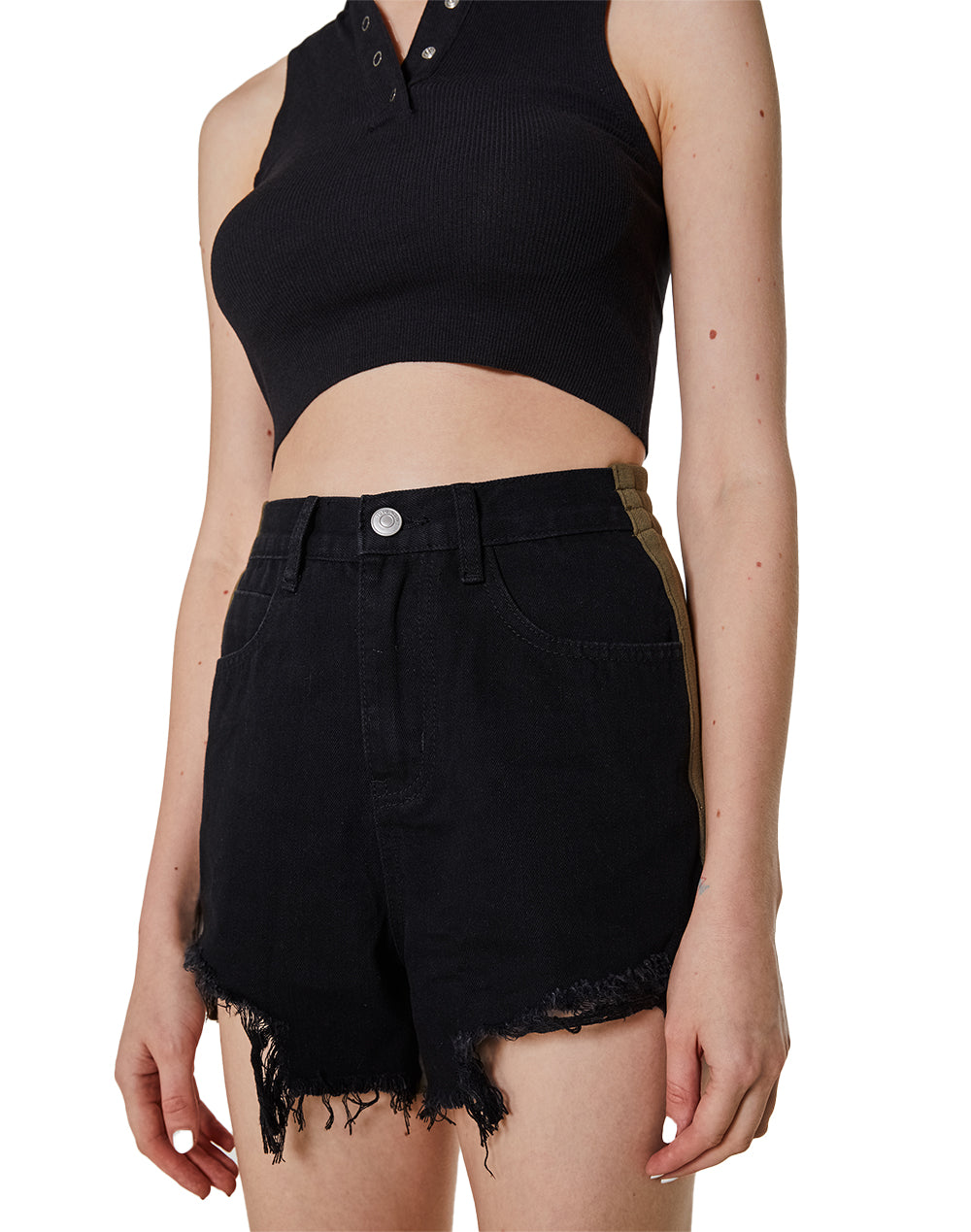 After school denim short