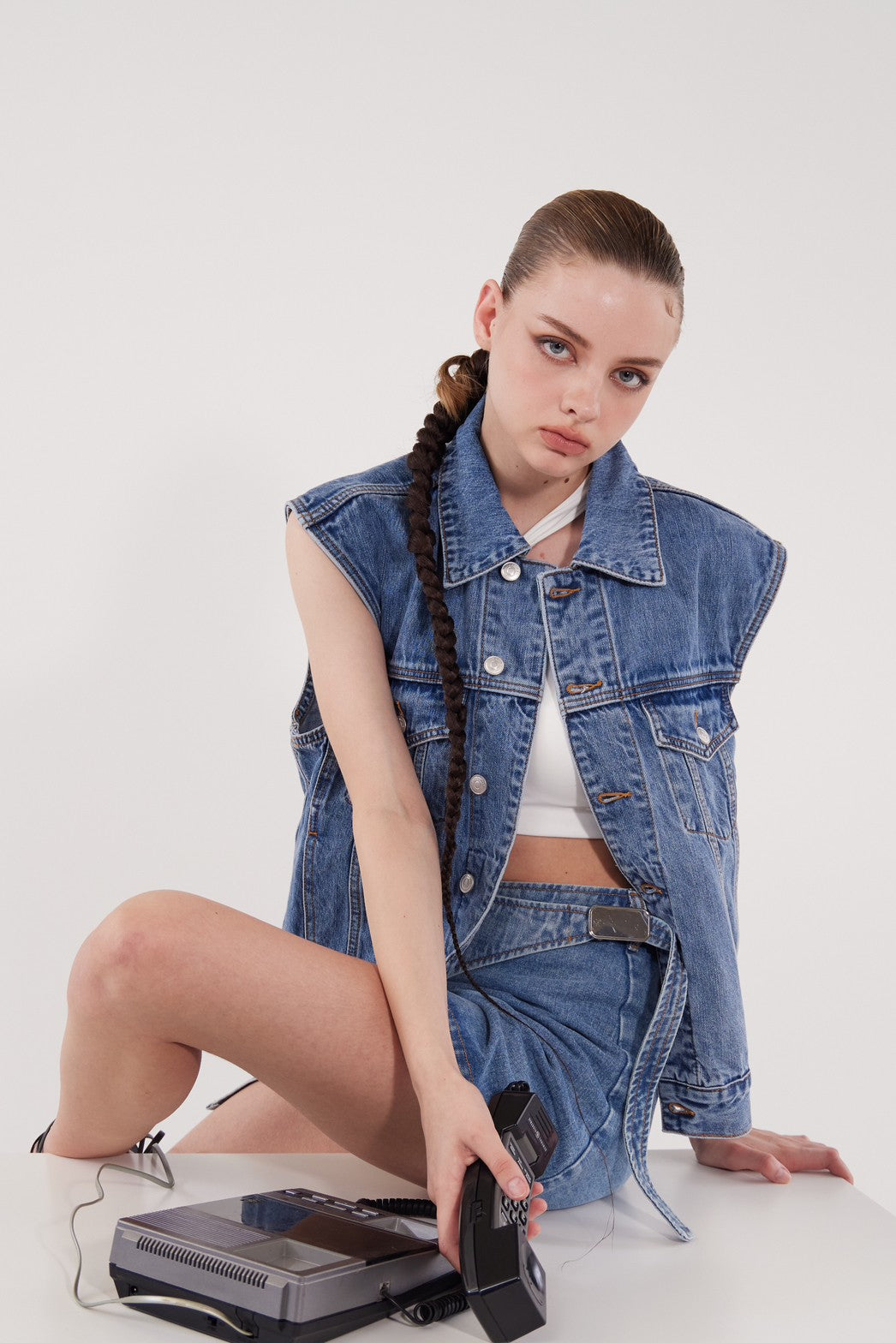 Not Like Other Denim Vest