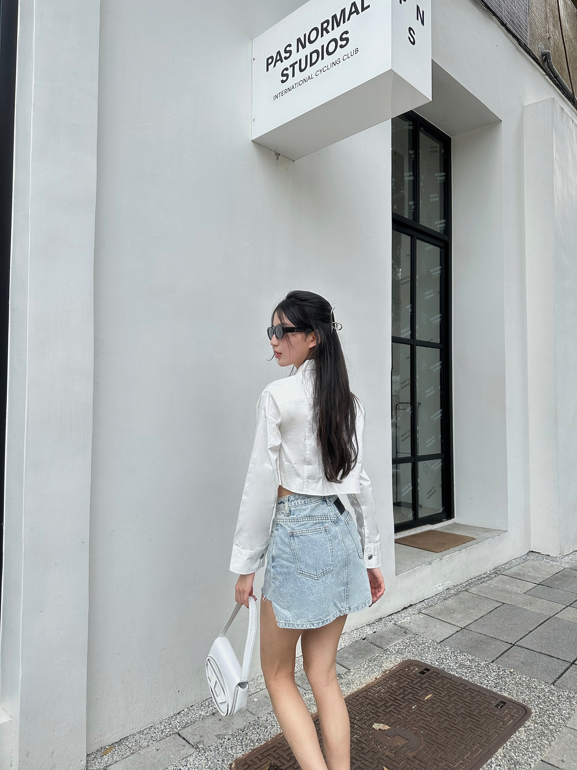 No Comment Denim Shorts