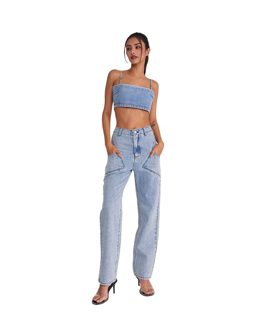 Surprise You Denim Top