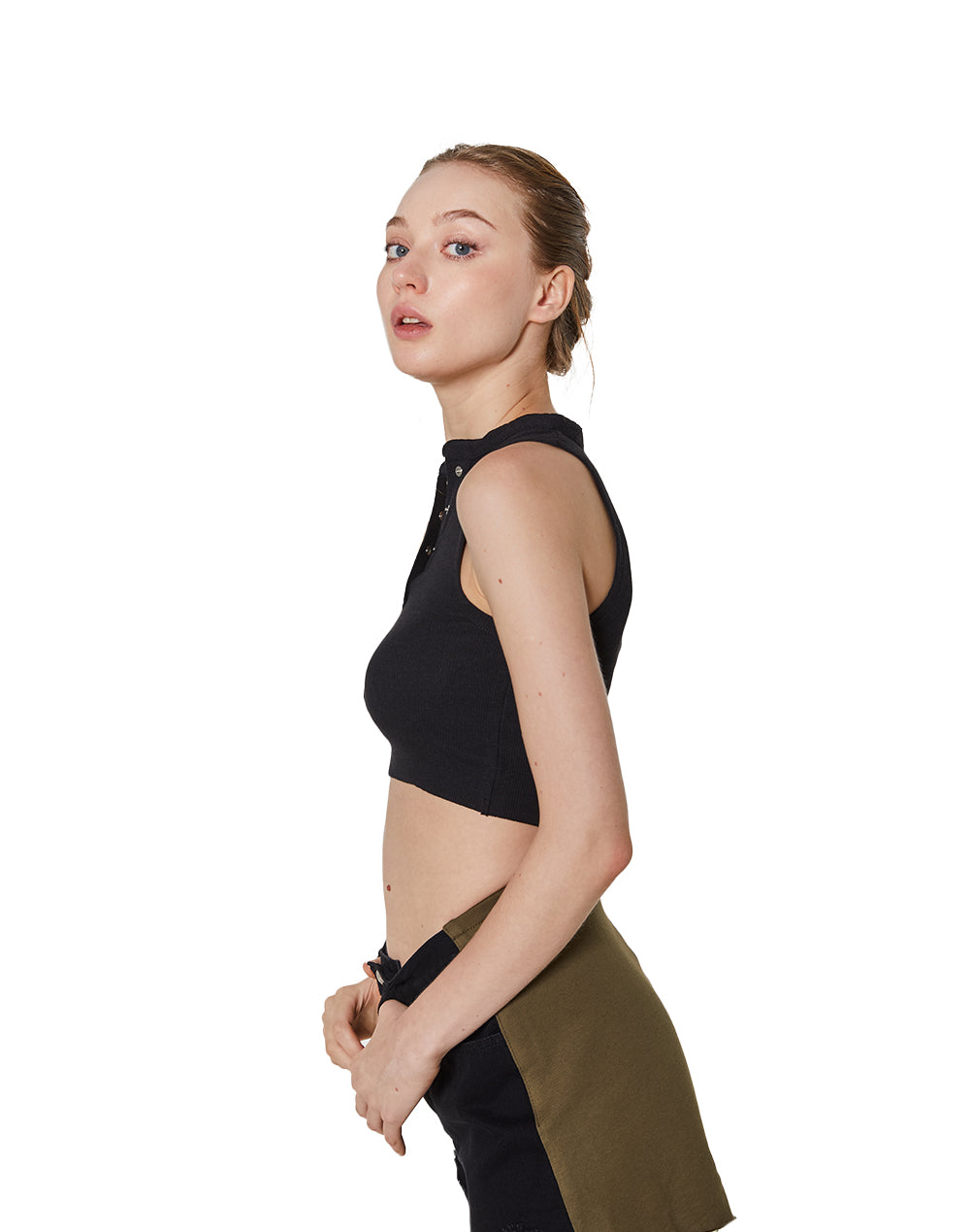 After school denim short