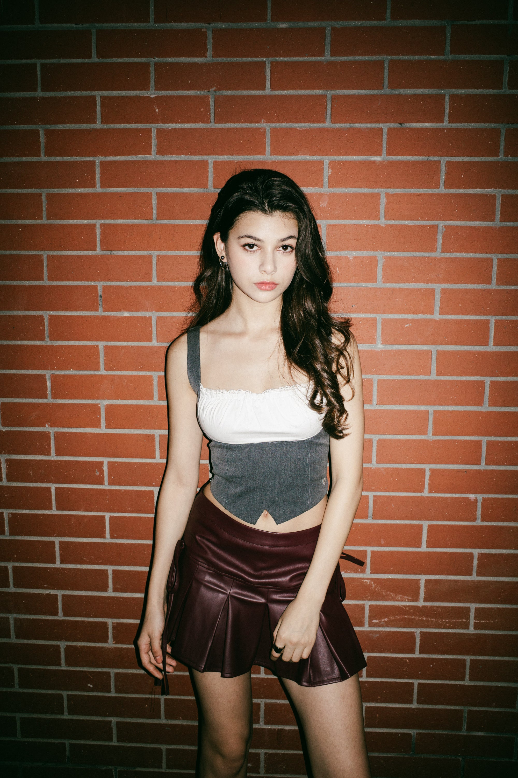 Suit-style Spliced Vest