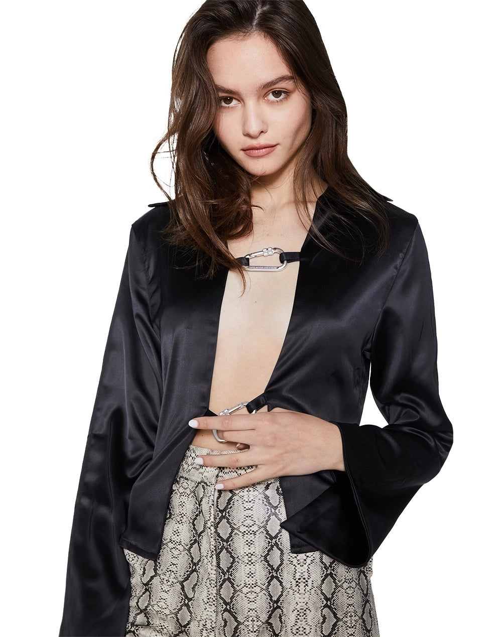 Do not care silk shirt