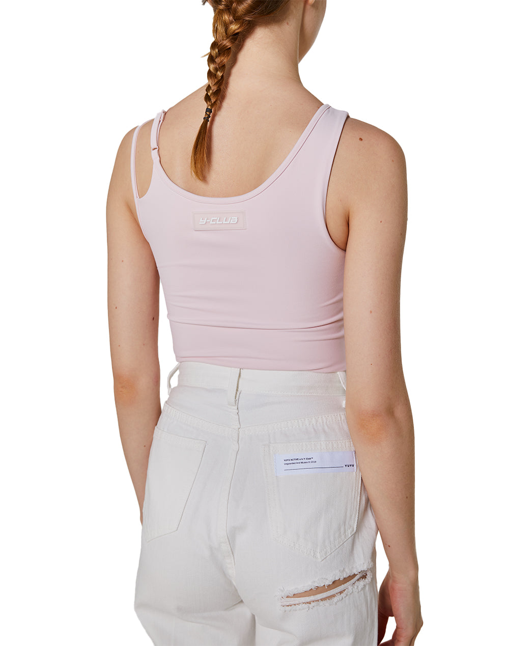 Transparent tag bra top