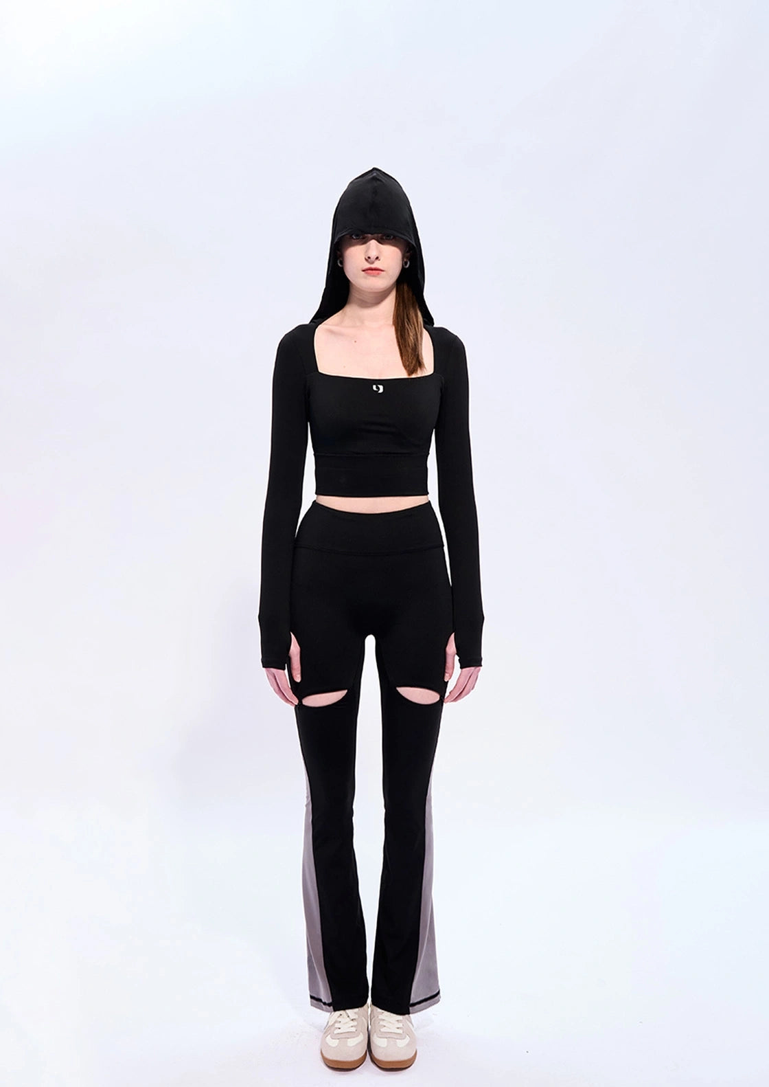 Cut-out Zippered Pants