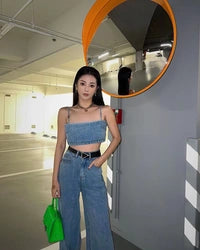 Surprise You Denim Top